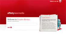 Tablet Screenshot of creativereview.affinitynewmedia.com