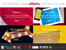 Tablet Screenshot of affinitynewmedia.com